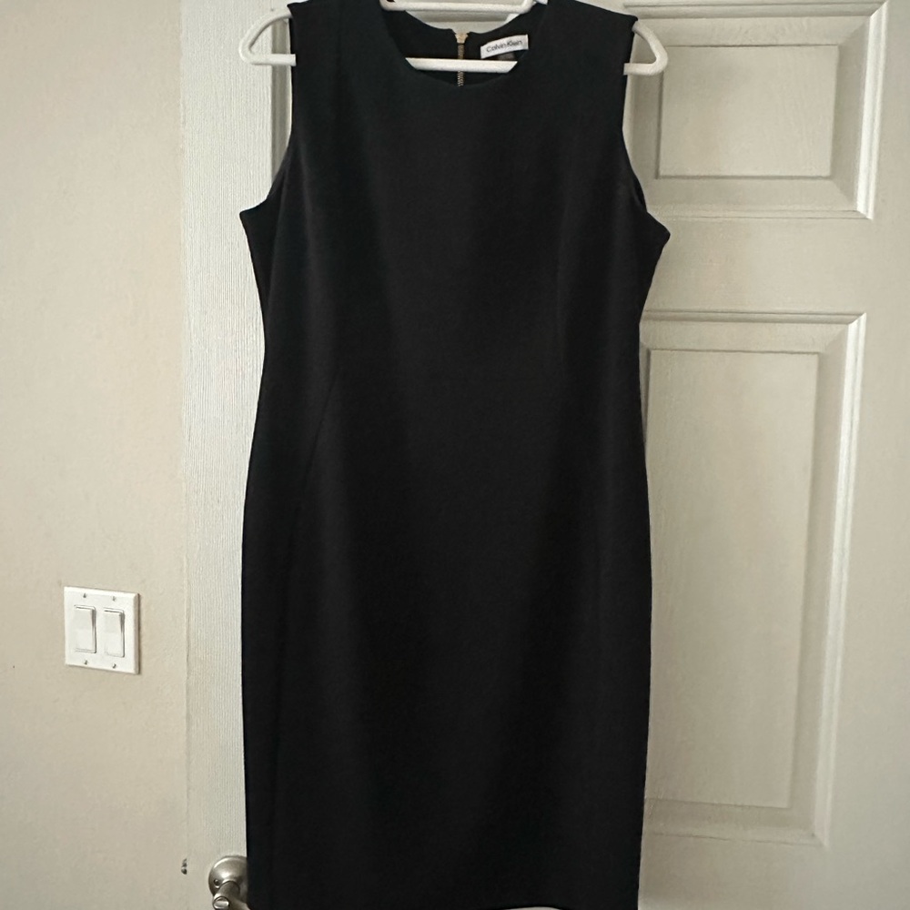 Calvin Klein Sleeveless Black Dress Size 14